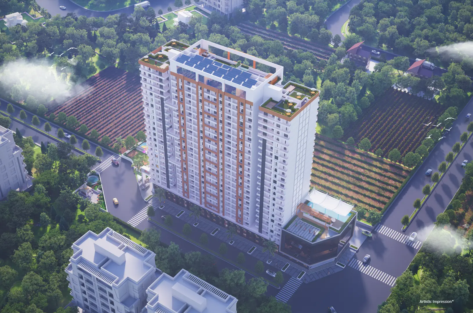 KP Supernova NIBM Pune Aerial View